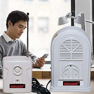 KEBILSHOP Long Range Wireless Heavy Duty Remote Bell, Calling Bell for ...