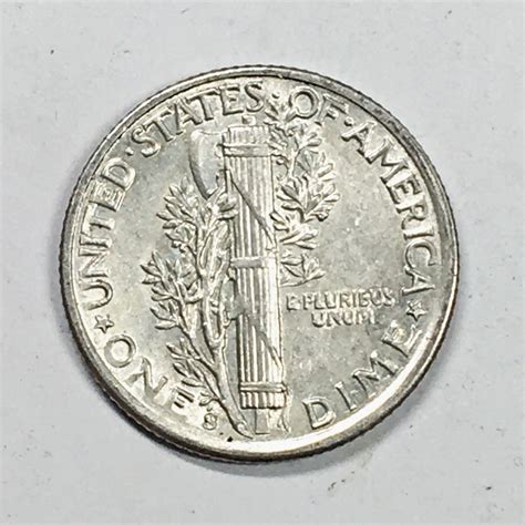 1942-S Silver Mercury Head Dime*Uncirculated*Lustrous | Property Room