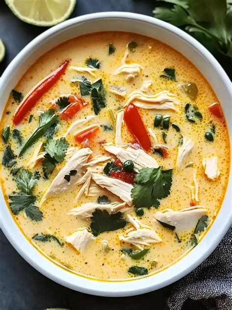 Crockpot Thai Coconut Chicken Soup: Easy, Creamy Comfort!