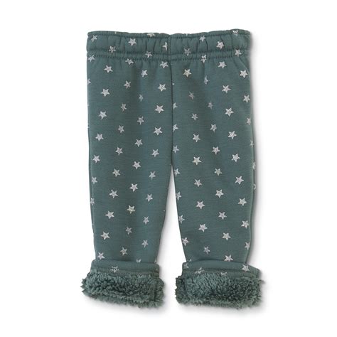Toughskins Girls' Infant & Toddler Fleece Lined Leggings - Stars