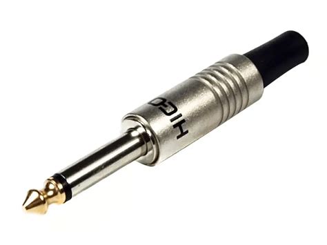 Tube-Town Store - HICON J63M01, Jack plug mono, silver