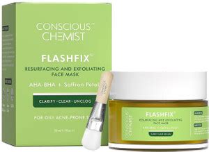 Conscious Chemist Exfoliating Face Mask for Acne | Salicylic & Glycolic ...