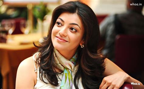 Kajal Agarwal Close Up Smile Hd Wallpaper