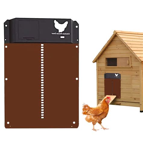 Automatic Chicken Coop Door, Battery Operated Chicken Door, Light ...
