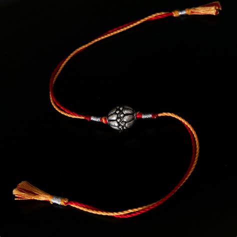 Silver Round Beads Rakhis ( Pack Of 3 ) – Pratha - Jewellery Studio