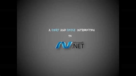 Introduction to the .NET Framework (1) - YouTube