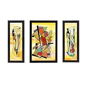 eCraftIndia 'Abstract Object' Satin Matt Texture UV Art Painting ...