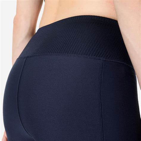 Women's Fitness Leggings with Phone Pocket - Navy Blue DOMYOS | Decathlon