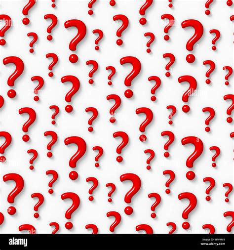 seamless 3d background with red question marks Stock Photo - Alamy