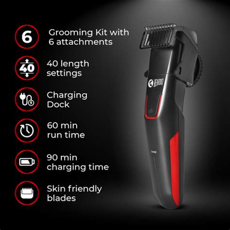Beardo Beast Styling Trimmer Kit for Men Runtime: 60 min Price in India ...