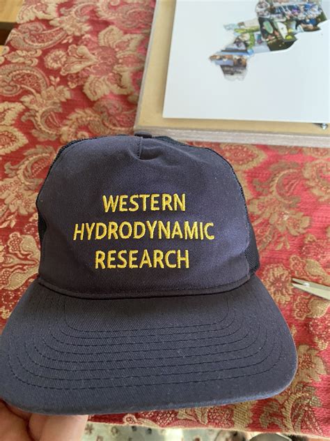 Western Hydrodynamic Research Western hydrodynamic research hat in navy ...