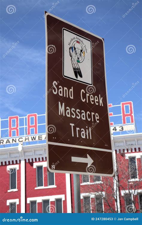 Directional Sign Sand Creek Massacre Trail Editorial Stock Photo ...