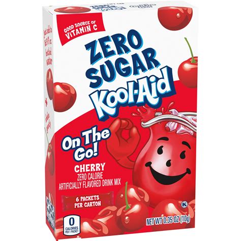 Kool-Aid On-The-Go Sugar-Free Cherry Powdered Soft Drink 6 - 0.35 oz ...