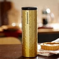 Image result for Starbucks Gold Stainless Steel Tumbler