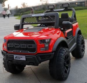 oh baby POBO RED 4 Motors 4x4 (1-8Yrs) Battery ride on Jeep Battery ...