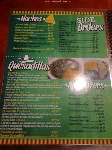 Online Menu of Mexico Tipico Restaurant, Rapid City, South Dakota ...
