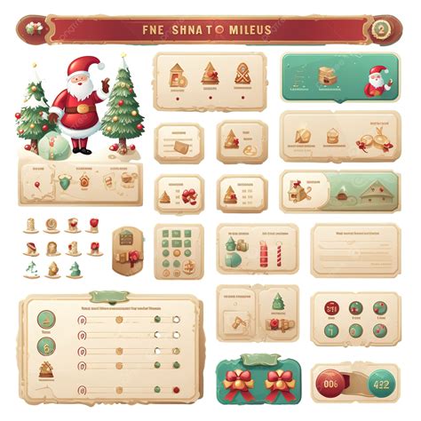 Utilidades De Interfaz De Usuario De Juegos Navideños Para Recursos ...