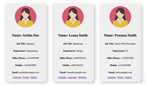 Image result for Profile Using HTML