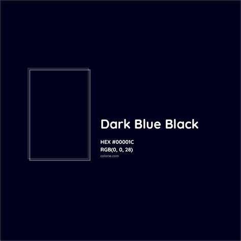 HEX #00001C Dark Blue Black Color - Color Code | Dark blue color code ...