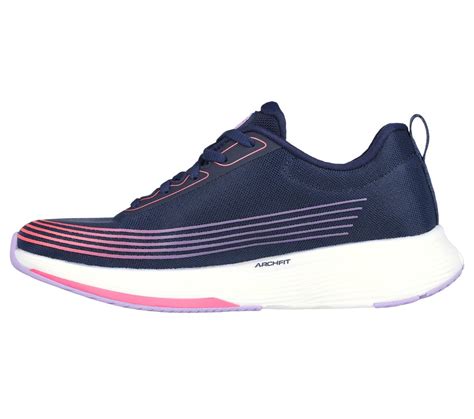 Skechers Navy/Lavender Go Walk-Speed-Walker Womens Lace Up Shoes ...