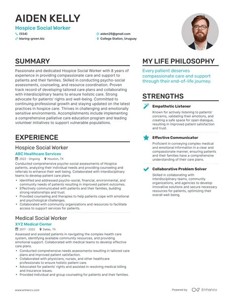 3 Hospice Social Worker Resume Examples & How-To Guide for 2024