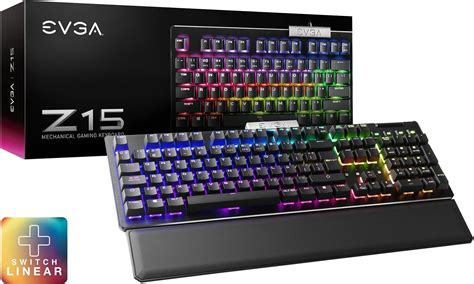 Amazon.com: EVGA Z15 RGB Mechanical Gaming Keyboard (Linear Switch) RGB ...