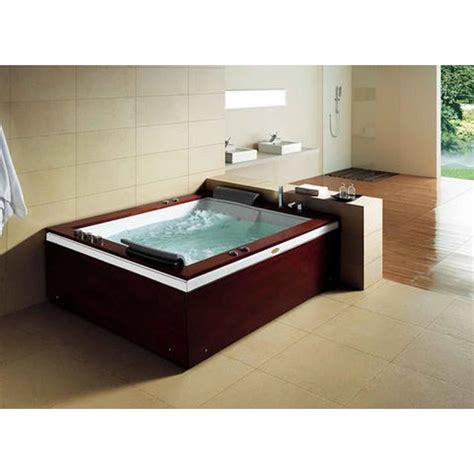 Mesa Monterey 71" x 60" x 28" Two Person Freestanding Bathtub With Bro ...