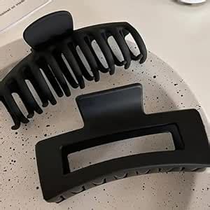 FAIRY BUCKET ™ Large Hair Claw Clip In Black Colors, Aesthetic Korean ...