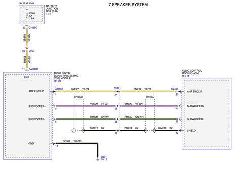 2023 7-speaker with REAL sub wiring diagram? | Bronco6G - 2021+ Ford ...