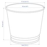 BINTJE plant pot, galvanised, 9 cm (3 ½") - IKEA