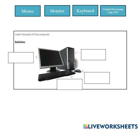 Computer Parts Worksheet 的图像结果