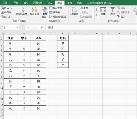 如何有效提取同一名字对应的最高分数