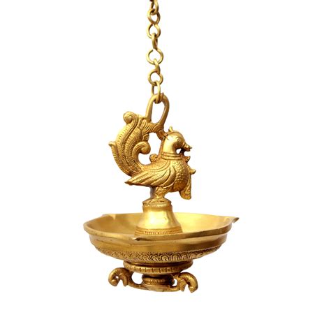 Wall Hanging Hamsa Oil Lamp With Chain – Ragaarts