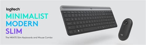 Logitech MK470 Slim Wireless Keyboard and Mouse Combo