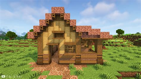 Image result for Minecraft Rustic Farming Shack Tutorial