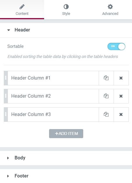 Image result for Table Widget JavaScript
