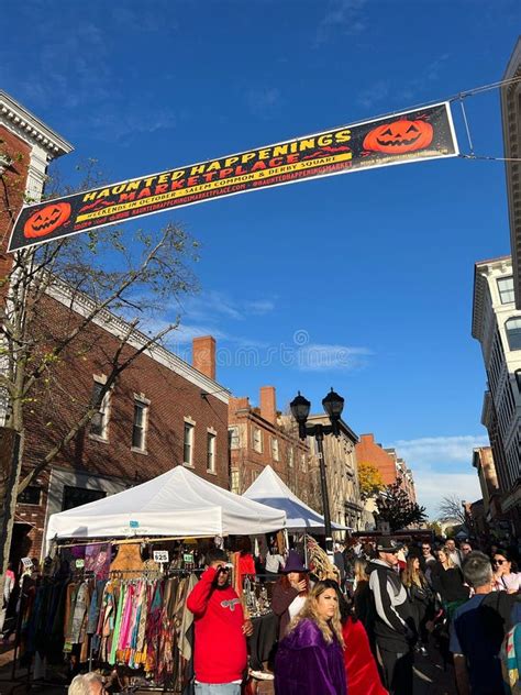 Shot of People at Haunted Happenings October Weekend Event in Salem ...