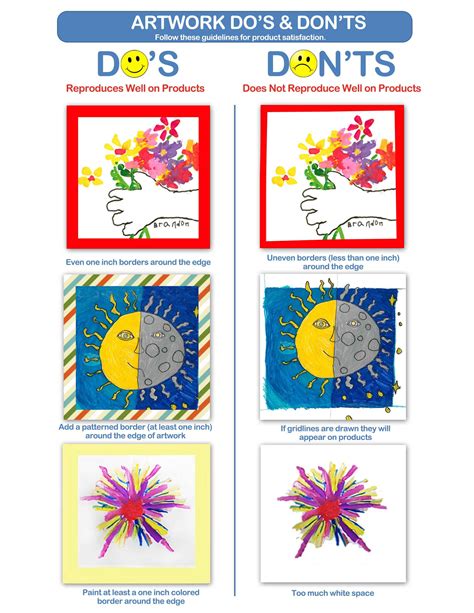 Square 1 Art Fundraiser. Artwork Do's and Don'ts to have the best ...