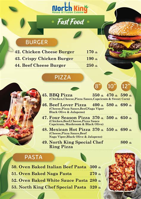 Image result for Front Page Menu Book