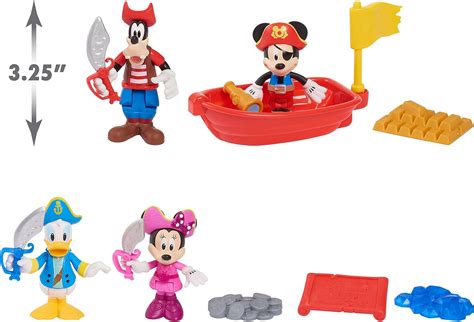 Buy Just Play Mickey Mouse Pirate Adventure Figure Set Figures, Ages 3 ...