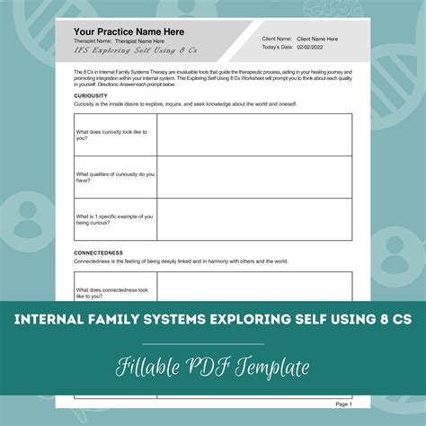 Internal Family Systems Worksheets Bundle, 13 Fillable/printable PDF ...