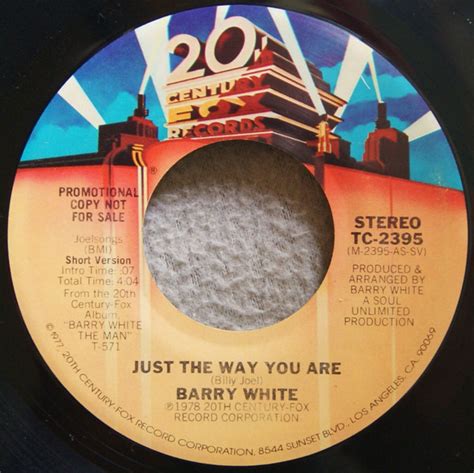 Barry White – Just The Way You Are (1978, Vinyl) - Discogs