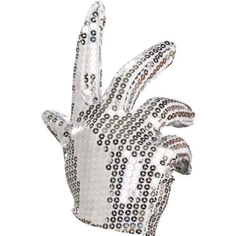 Michael Jackson Silver Sequined Glove : Amazon.in: Toys & Games
