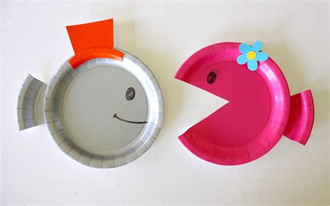 Image result for Paper Plate Fish Pattern