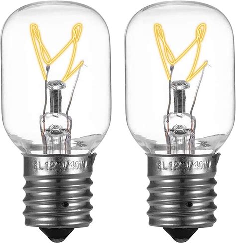 2PCS 8206232A Microwave Light Bulb 40W E17 125V Replacement for ...