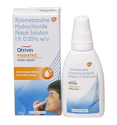 Otrivin Paediatric 0.05% Nasal Spray : Amazon.in: Health & Personal Care