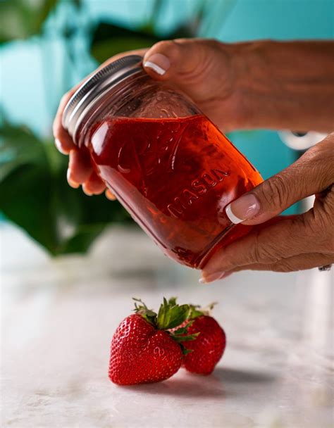 Strawberry Simple Syrup - Queen Bee Mixology