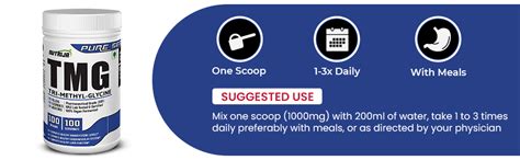 Nutrija-TRIMETHYLGLYCINE (TMG)(Betaine Anhydrous) - 100 grams : Amazon ...