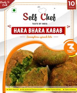Self Chef Hara Bhara Kabab - Ready to Cook 100 GMS Serves 10 - Ready ...