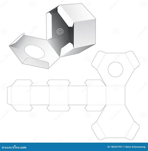 Image result for Hexagonal Box Template